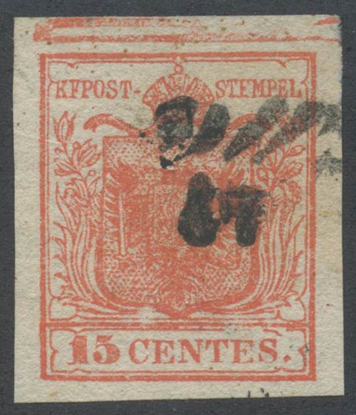 1850, 15c. I° type N.3k with ... 