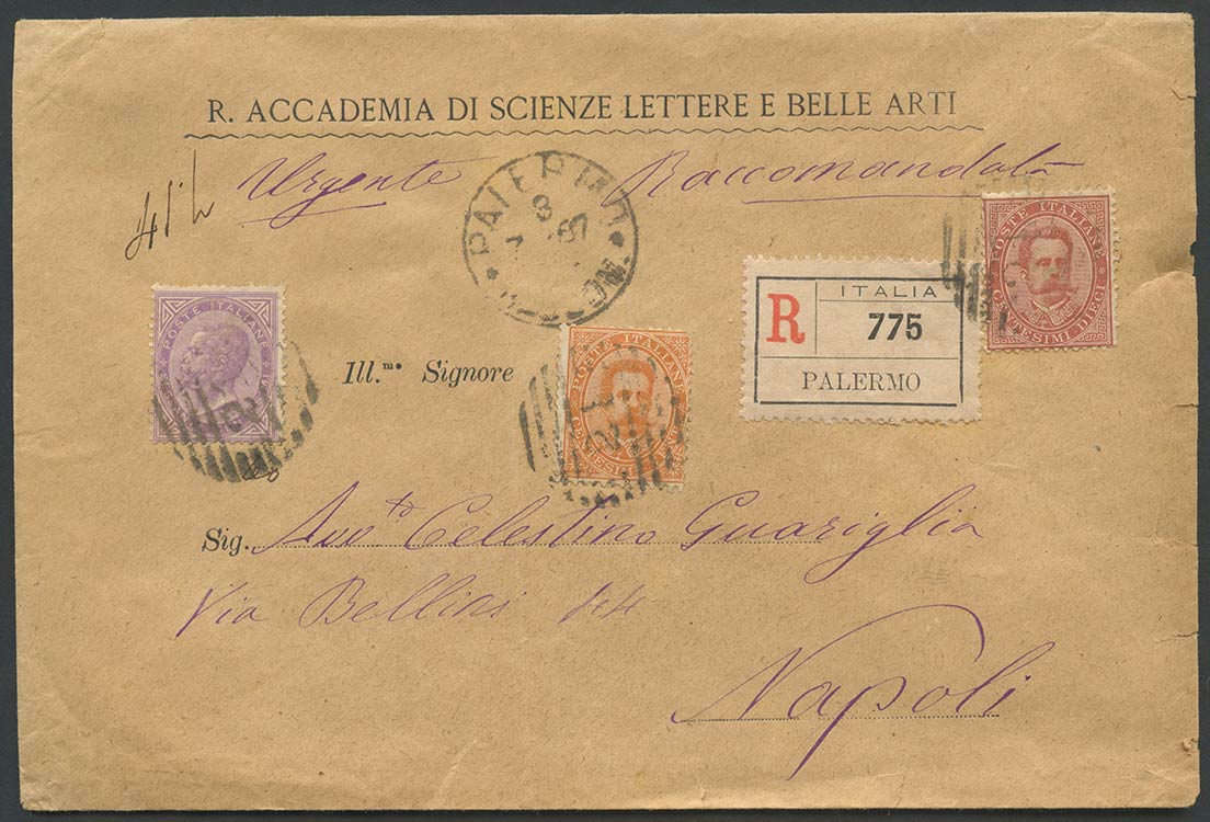 03.07.1887 Letter from Palermo to ... 