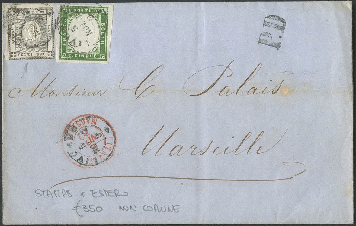 05.11.1862, Lettera da Livorno per ... 
