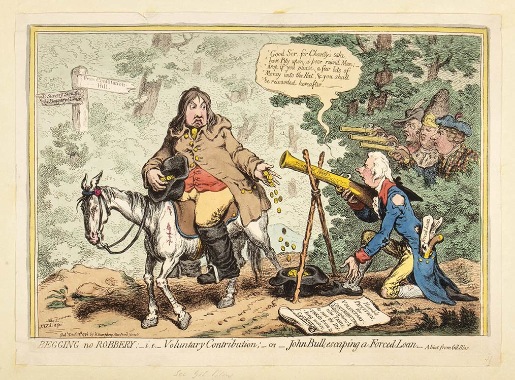 James Gillray (1756-1815)Begging ... 