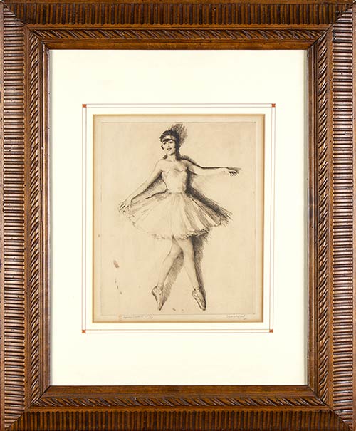 The ballet dancerDrypoint, 29,5 x ... 
