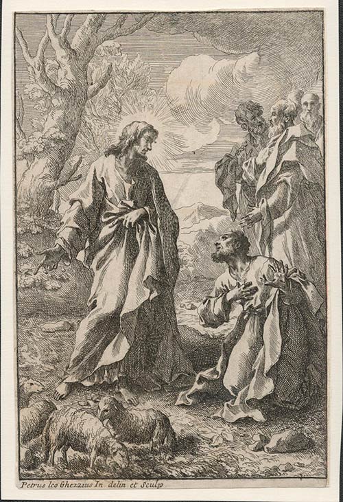 Pier Leone Ghezzi (1674-1755)Jesus ... 