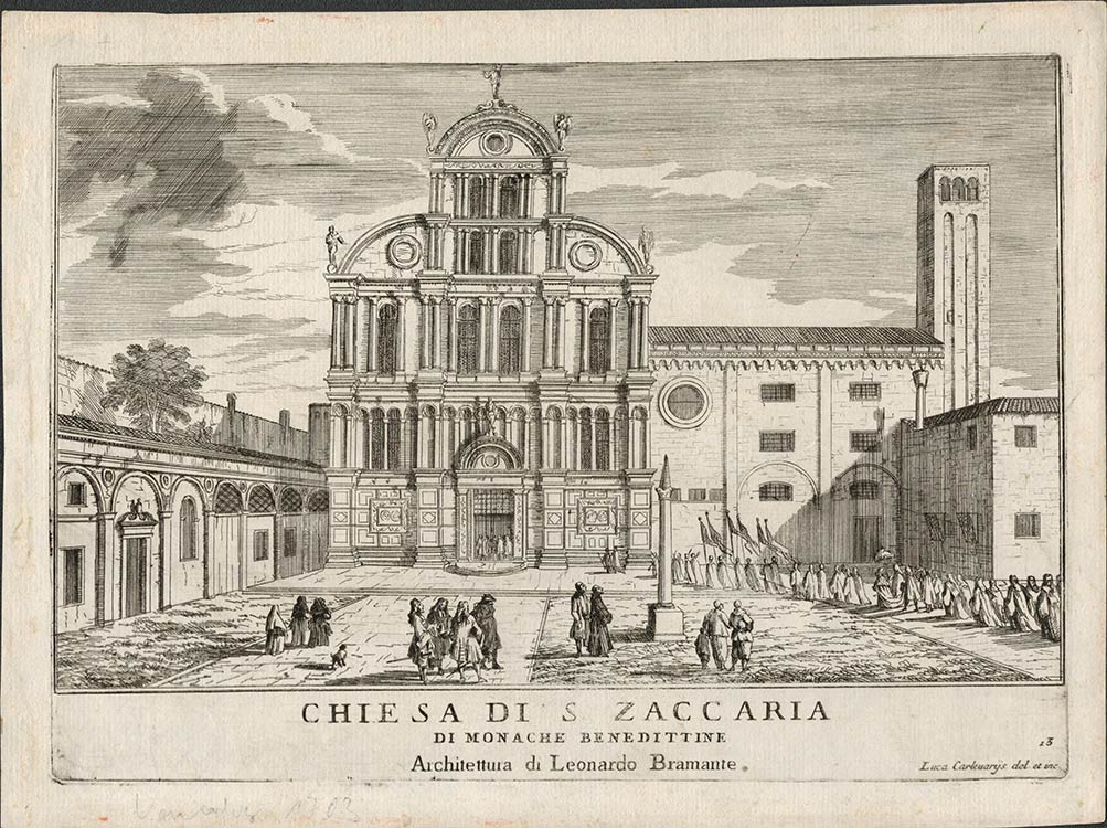 Luca Carlevaris (1664-1730)Chiesa ... 