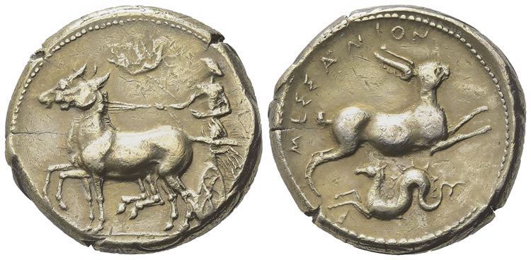 Sicily, Messana, 412-408 BC.  ... 