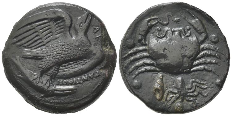 Sicily, Akragas, c. 420-406 BC. Æ ... 