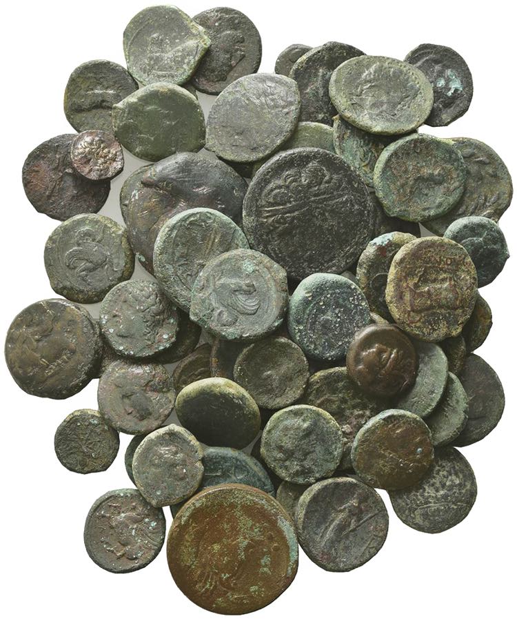 Lot of 65 Greek Æ coins, to be ... 