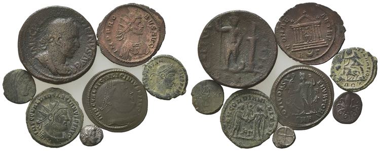 Mixed lot of 8 Æ and AR Greek and ... 