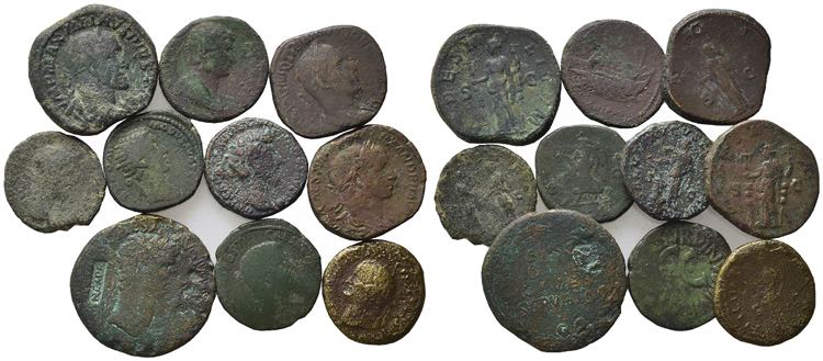 Lot of 15 Roman Imperial Æ coins, ... 