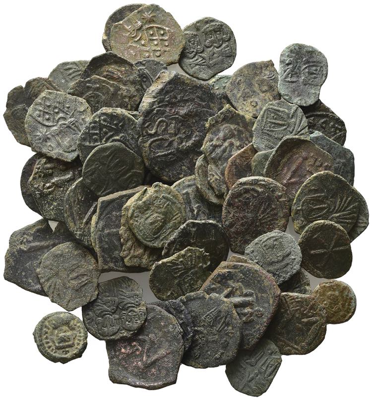 Lot of 58 Byzantine Æ coins, to ... 
