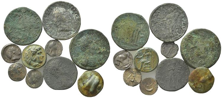 Lot of 10 Replicas of Greek and ... 