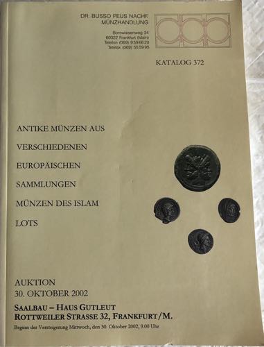 Busso Katalog 372 Antike Munzen ... 