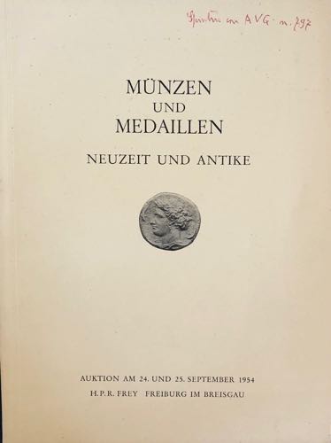 Frey H.P.R. Munzen und Medaillen ... 