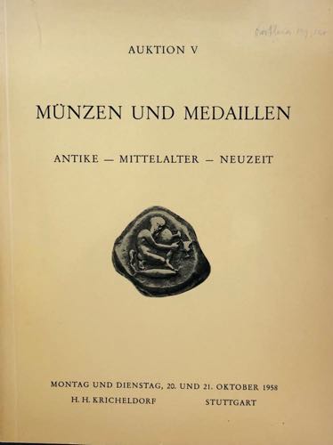 Kricheldorf H.H. Auktion V. Munzen ... 