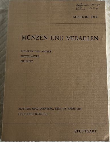 Kricheldorf H.H. Auktion XXX ... 