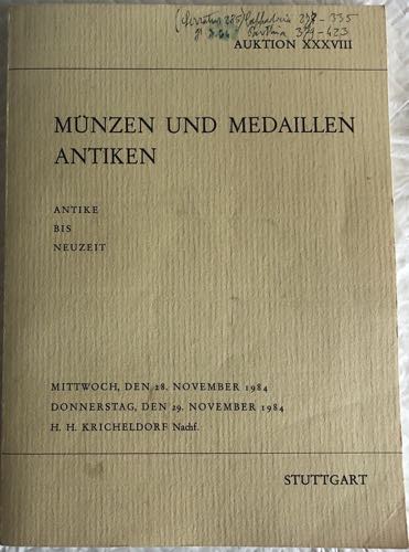 Kricheldorf H.H. Auktion XXXVIII ... 