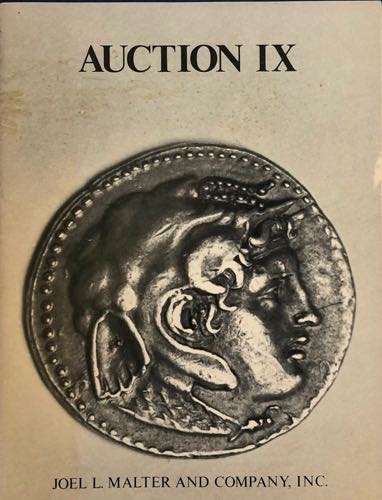Malter J. L.  Auction IX.  ... 