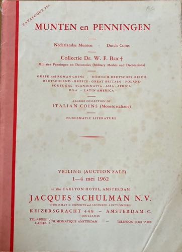 Schulman J. Catalogue 236. Munten ... 