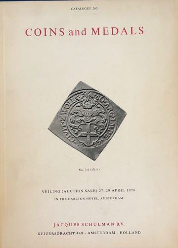 Schulman J. Catalogue 263. Coins ... 