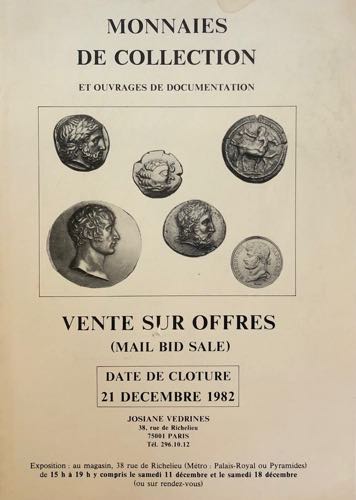 Vedrines J. Monnaies de Collection ... 