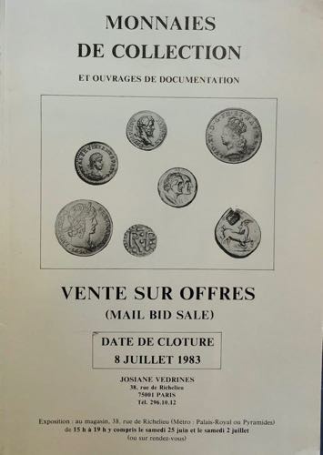 Vedrines J. Monnaies de Collection ... 