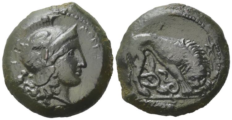 Sicily, Morgantina, c. 340 BC. Æ ... 