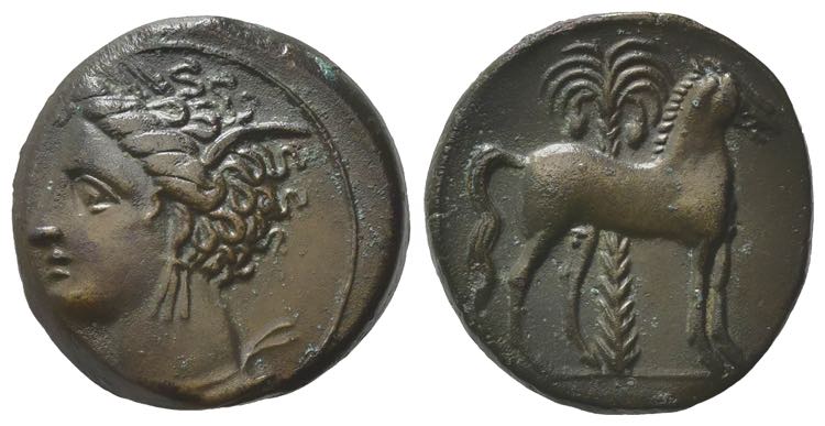Carthage, c. 400-350 BC. Æ (20mm, ... 