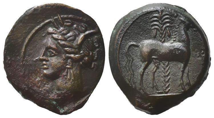 Carthage, c. 400-350 BC. Æ (17mm, ... 