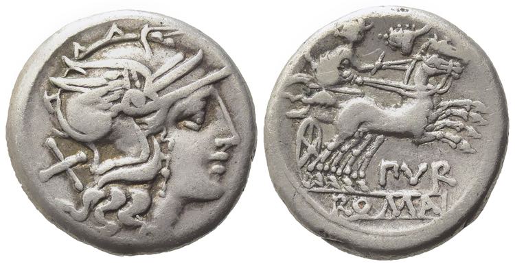 Furius Purpurio, Rome, 169-158 BC. ... 