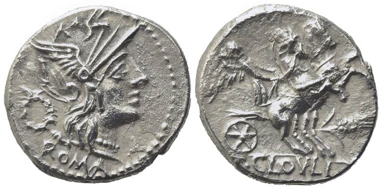 T. Cloelius, Rome, 128 BC. AR ... 