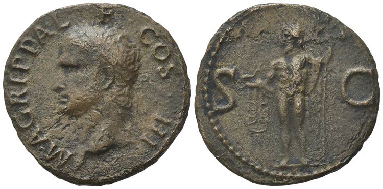 Agrippa (died 12 BC). Æ As (29mm, ... 