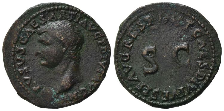 Drusus (died AD 23). Æ As (27mm, ... 