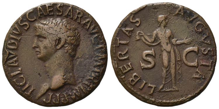 Claudius (41-54). Æ As (29mm, ... 