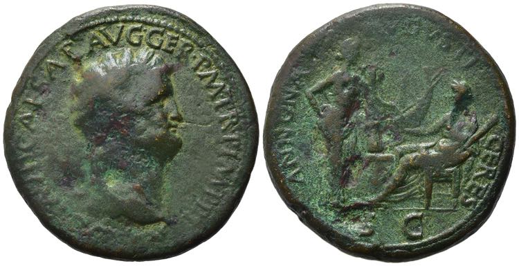 Nero (54-68). Æ Sestertius ... 
