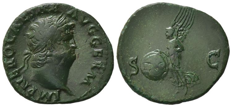 Nero (54-68). Æ As (28mm, 7.57g). ... 