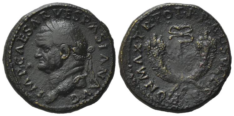 Vespasian (69-79). Æ As (26.5mm, ... 