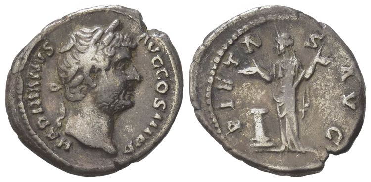 Hadrian (117-138). AR Denarius ... 