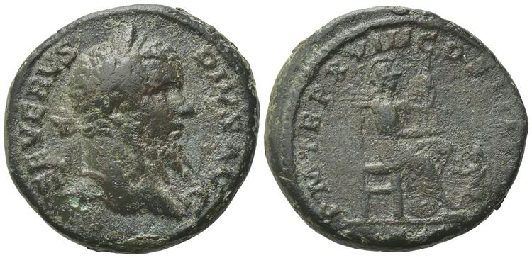 Septimius Severus (193-211). Æ As ... 