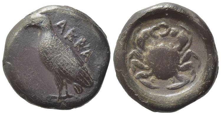 Sicily, Akragas, c. 495-485 BC. AR ... 