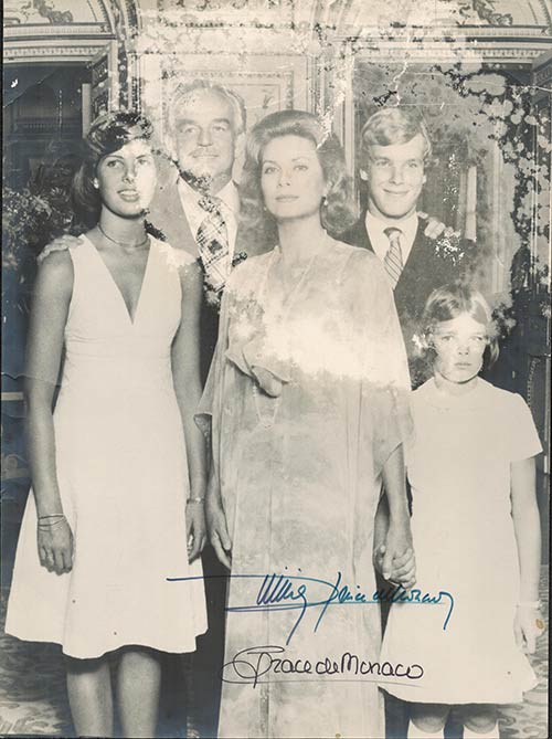 Royal family of MonacoAutographed ... 