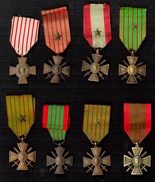 FRANCELot of 8 War Crosses20th ... 