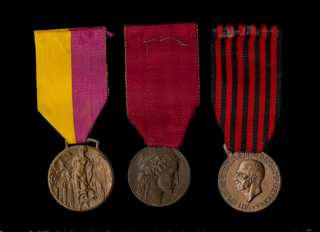 ITALY, KINGDOMLot of three medals, ... 