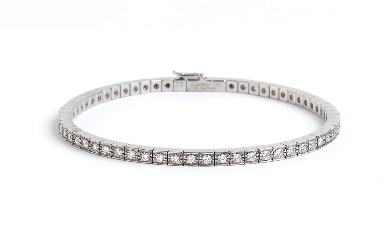 diamond gold tennis bracelet  - ... 