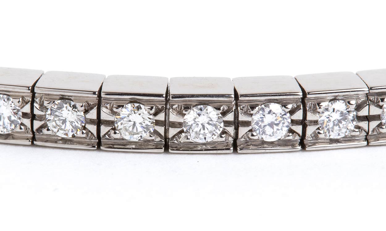 Bracciale Tennis Scintillante Con Chiusura Regolabile | Scintille Shop