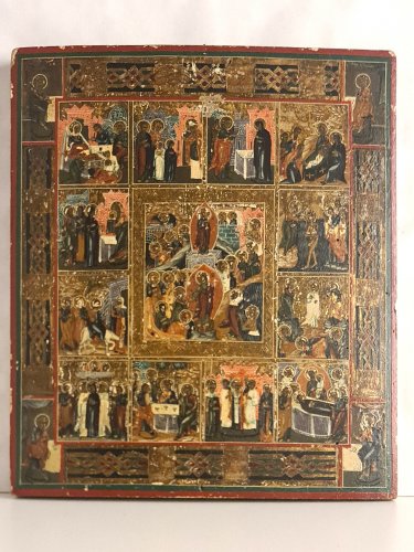 Russian icon of the Twelve Great ... 