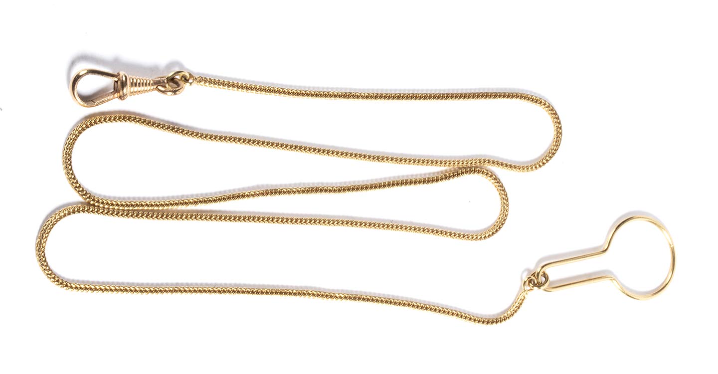 Gold pocket watch chain - 20th ... 