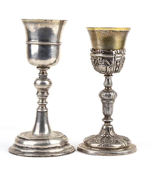 Two Italian silver Eucharistic ... 