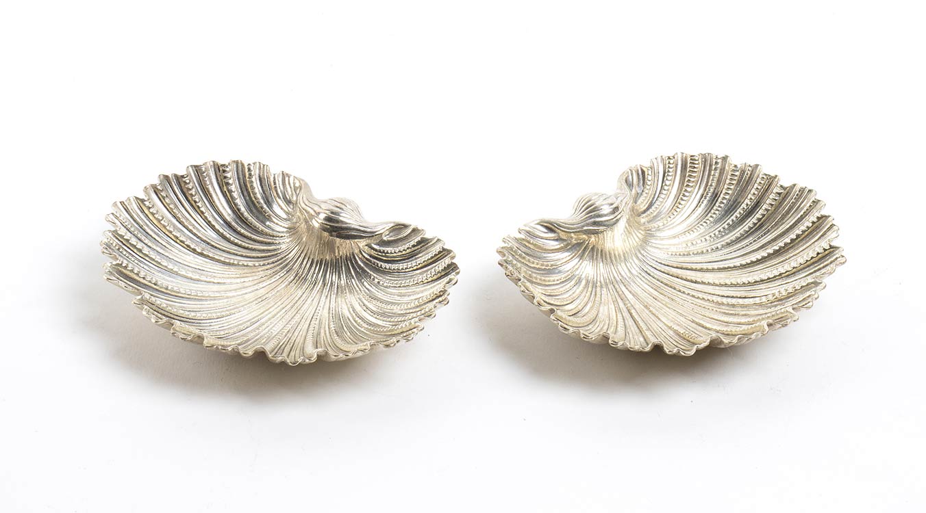 A pair of Italian sterling silver ... 