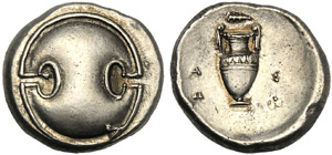 Beotia, Stater, Thebes, Asop- ... 