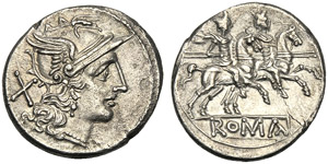 Anonymous, Denarius, Rome, ... 