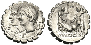 C. Sulpicius C.f. Galba, Denarius ... 